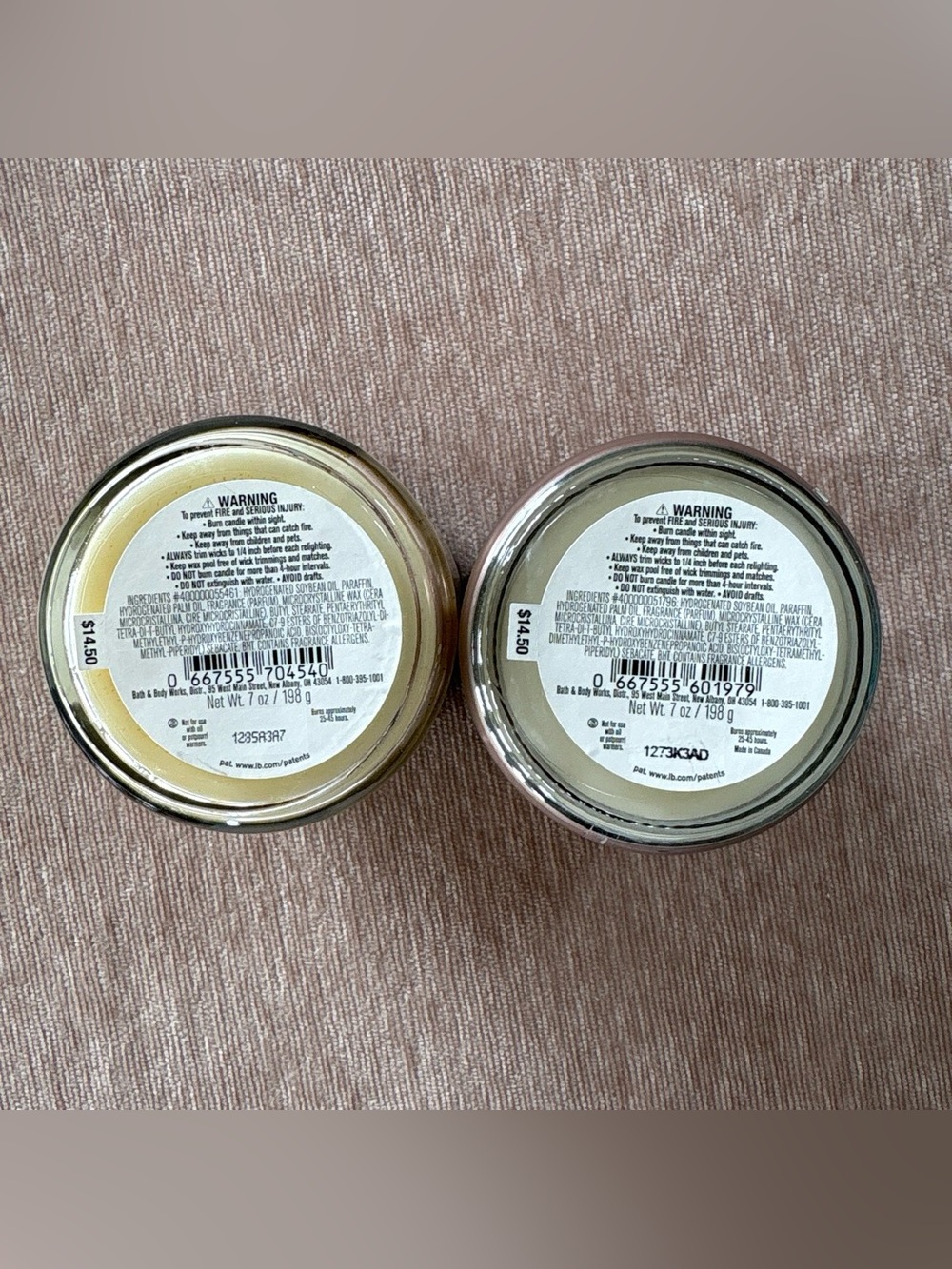 Bath and Body Works Single Wick 7oz Mason Jars 2pc Candle Set - All New - Picture 2 of 4